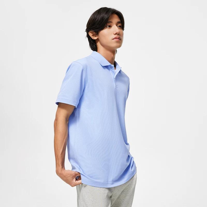 Li Ning Sports Trendy Collection Polo Shirt Men's Glacier Gray Blue APLT135-2