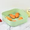 Čtvercové silikonové pečicí nádobí potravinářské kvality pro horkovzdušnou fritézu, pizzu, smažené kuře, opakovaně použitelné příslušenství