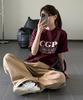 CGP Square Logo Short Sleeve T-Shirt - Burgundy