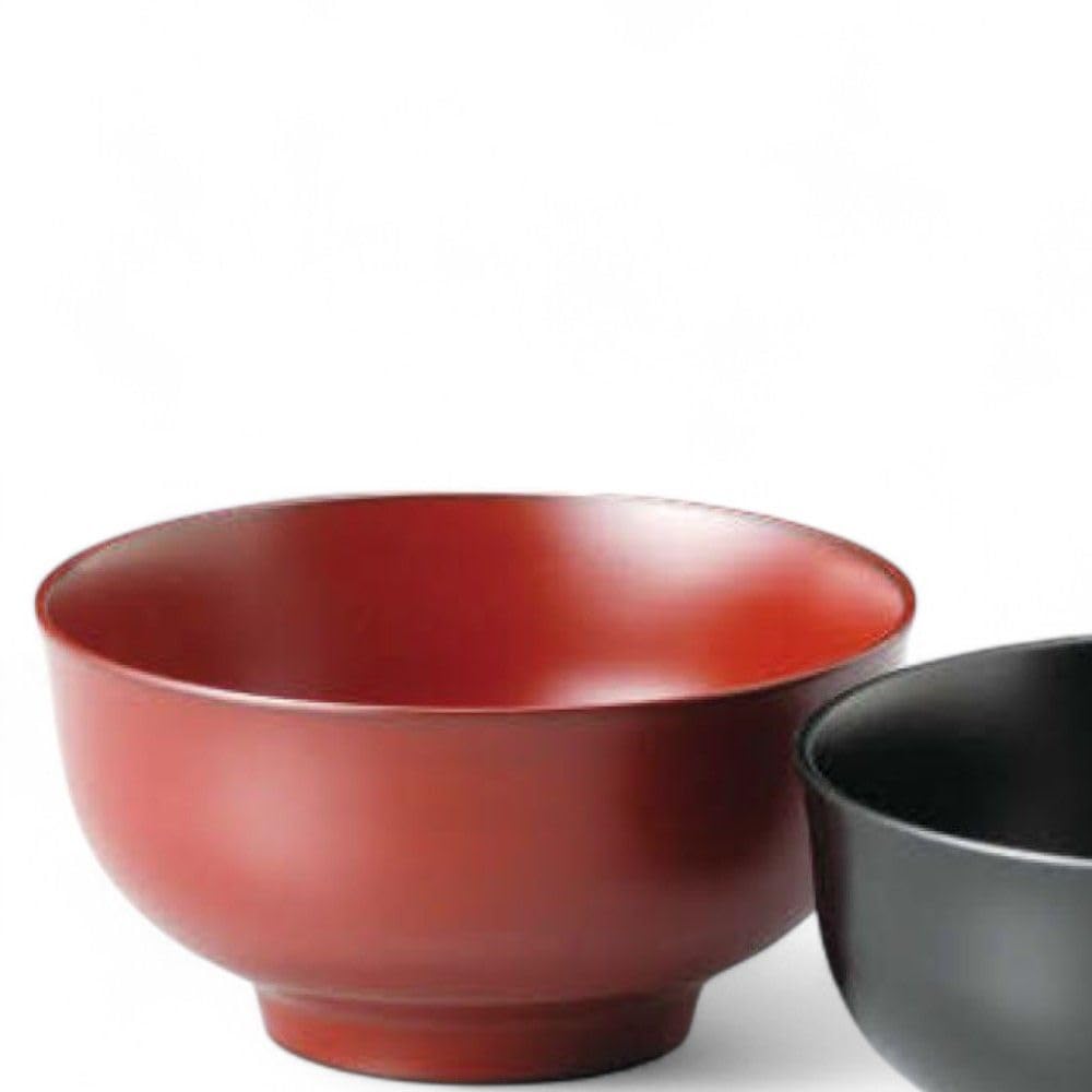 Set of 2 Lacquerware Made in J-kitchens Bowls, Hand-Painted, Japan, PID-529159