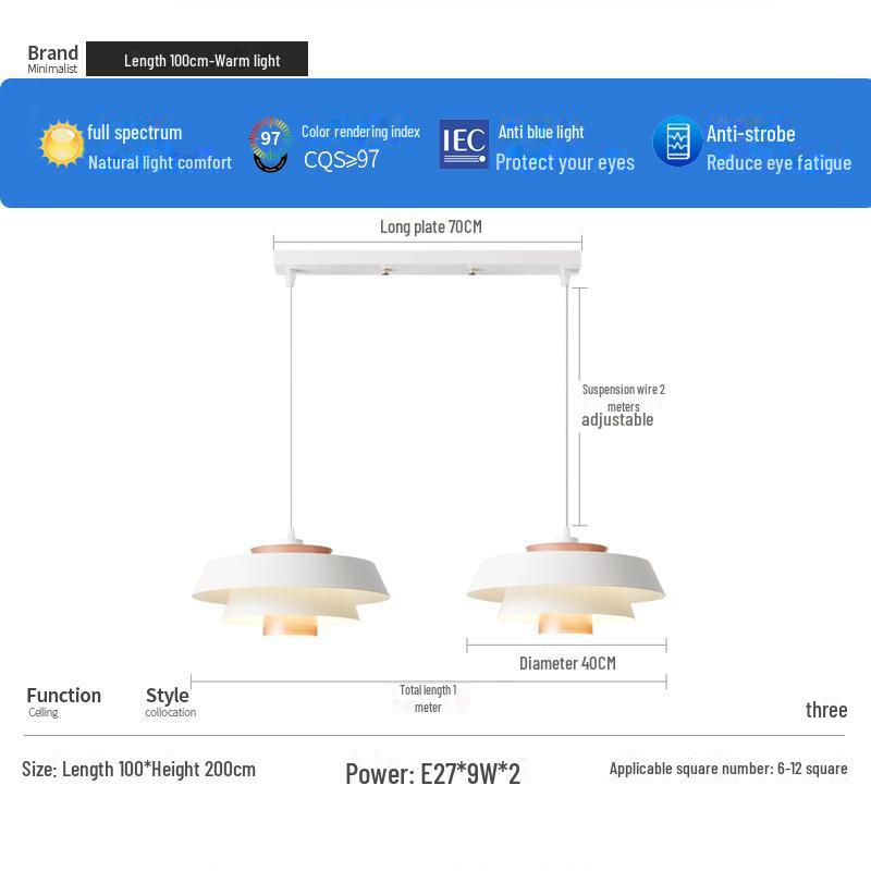 

Люстра Nordic Designer - датская лампа для столовой и кафе Warm Light Source