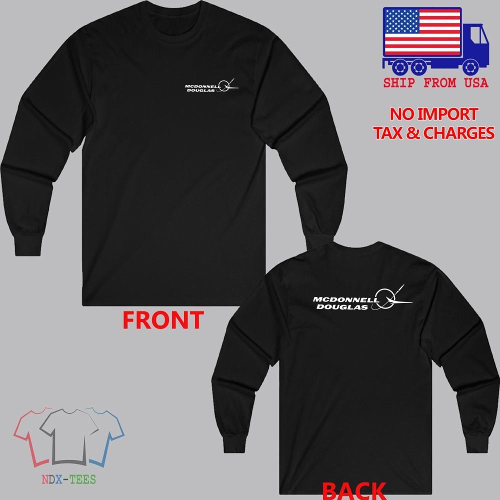 

Mcdonnell Douglas Aerospace Men#039;s Black Size S to 3XL Unisex T-Shirt XL