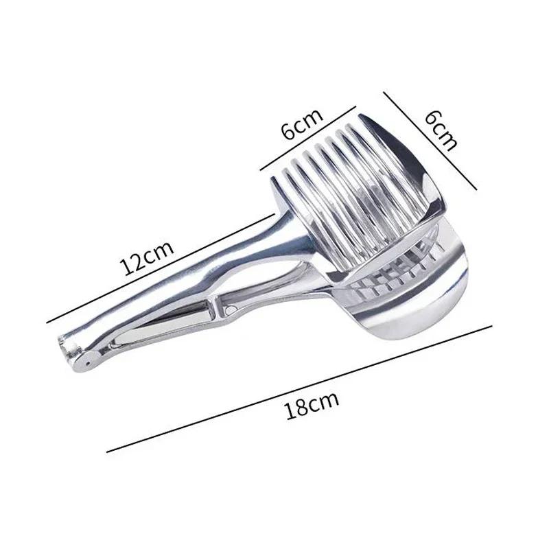 

Кухонная ручная ломтерезка для апельсина и лимона из нержавеющей стали, зажим для резки помидоров, ломтерезка для фруктов, ломтерезка для лука, аксессуары для резки кухонных предметов