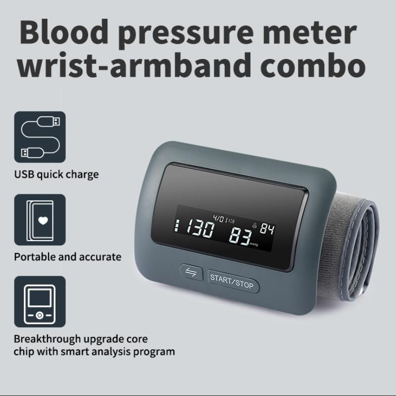 Automatic Blood Pressure Monitor with Voice Broadcast and Memory Function Heart Rate Pulse Monitor for Home Health Care