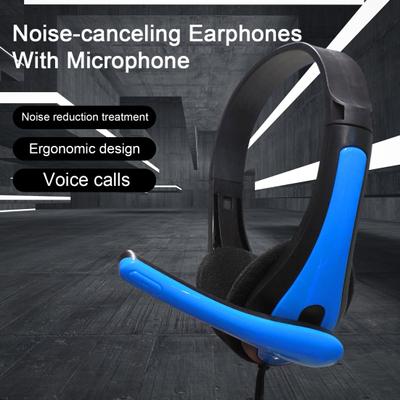 Kabelgebundenes USB-Headset mit Mikrofon mit Geräuschunterdrückung, klarer HiFi-Sound, perfekt für Anrufe und PC-Spiele