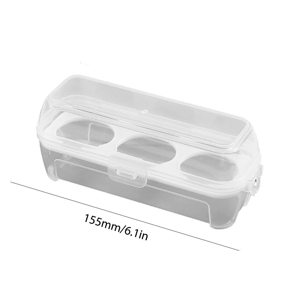 3/4/8 Grid Egg Holder with Lid Egg Carton Stackable Plastic Egg Container BPA Free Egg Keeper Portable Egg Carriage for Fridge