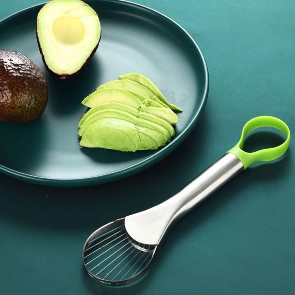 Efficient 2 in 1 Avocado Cutter Household Fruit Cutting Artifact Portable Avocado Slicer Camping