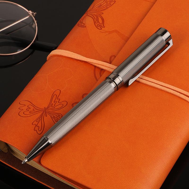 Pix metalic de lux rotativ cu semnătură, pix cu bilă de 1,0 mm pentru birou de afaceri și rechizite de papetărie pentru birou studențesc