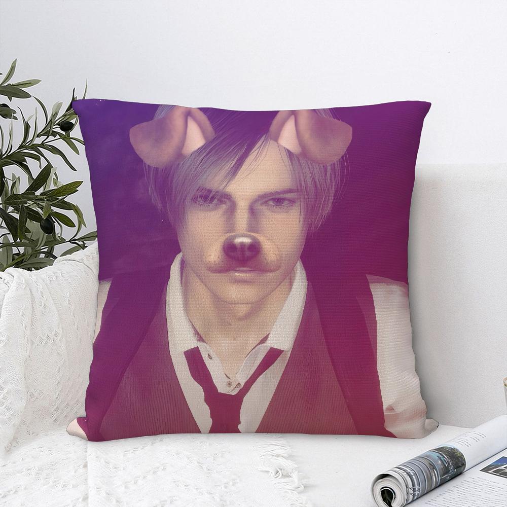 Muscle L-Leon Kennedys Pillow Case Plush Fabric Soft Pillowcase Double Sided Print Sofa Cushion Cover Throw Pillow Cover