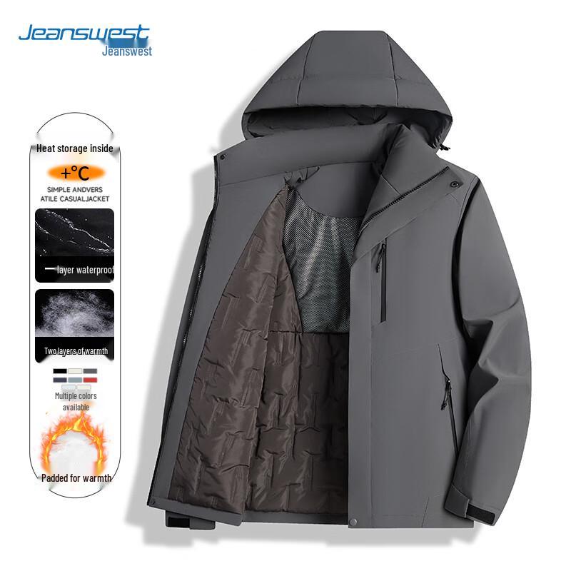Jeanswest Men's Winter Outdoor Padded Jacket