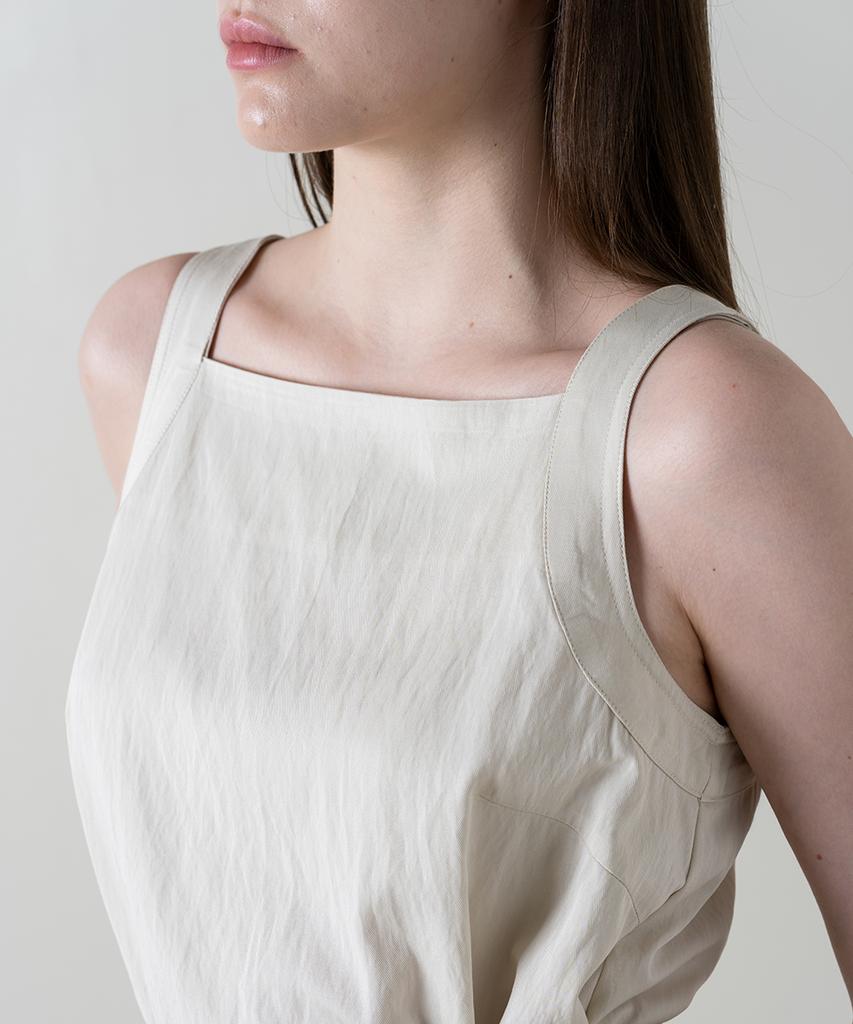 KNOWING Sleeveless Long Dress (Beige)