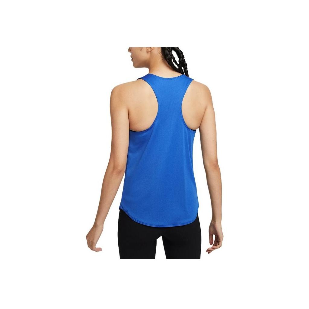 Nike Dri-Fit Fast Lightweight Soft Stylish Solid Color Tank Top Women Tops Blue IB8751-450