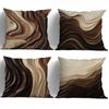 4Pc Blue And Gold Abstract Art Pillowcasebedroom Living Room Sofa Home Decor Polyester Cushion Cover With Zipper