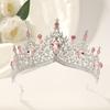 Fashion Diamond Crown Gorgeous Bridal Headwear Party Stage Performance Crown Crown