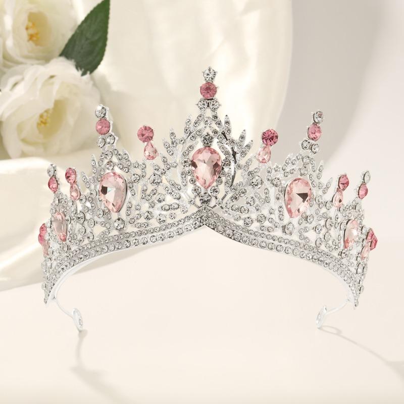 Fashion Diamond Crown Gorgeous Bridal Headwear Party Stage Performance Crown Crown