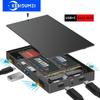 Dual Bay M.2 SSD Case Type C Docking Station USB3.2 GEN2 10 Gbps M.2 MVME Enclosure Adapter for PC