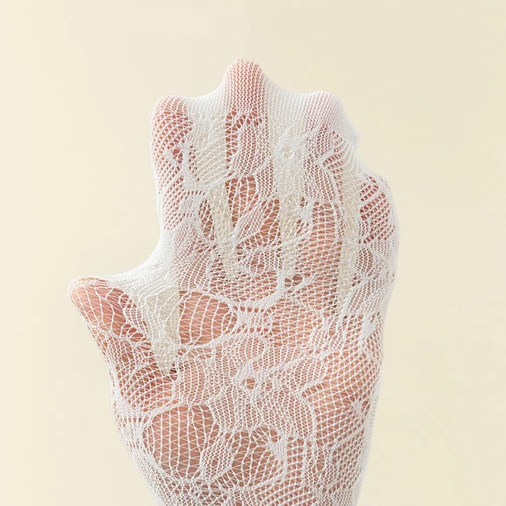 1Pairs Hollow Out Mesh Two-Toed Socks Lace High Tube Socks New Tabi Sox  Women