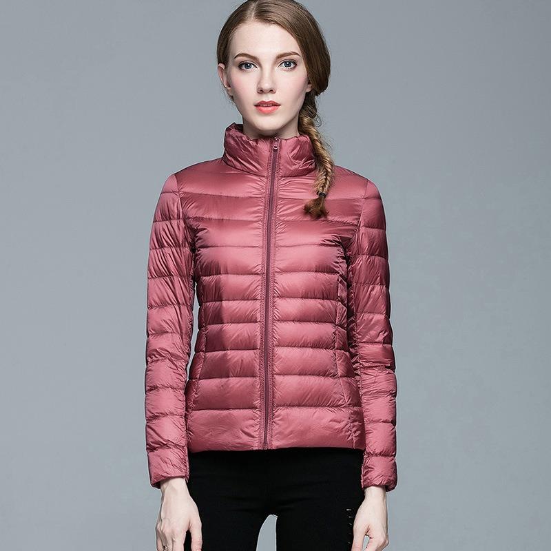 Autumn and Winter New Light Down Jacket Short Women's Stand-up Collar Light Jacket