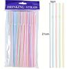 Disposable Drinking Straws Multicolor Plastic Pipes Cola Straws Bar Party Wedding Kitchen Pajitas Cocktail Straw Wholesale Tools