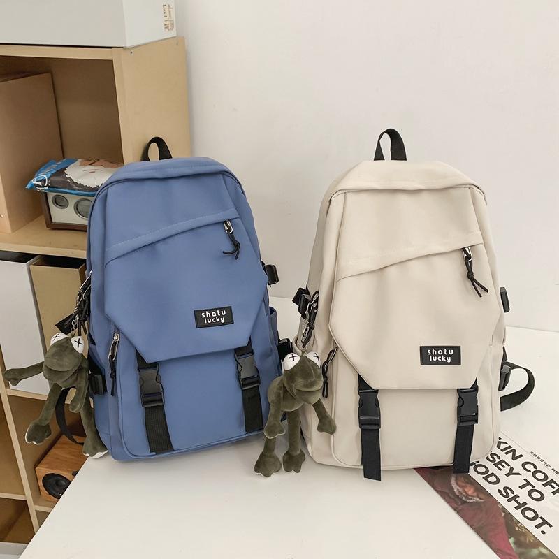 Schoolbag High School Students Junior High School Students School Bags In Large Quantities Korean Version Ins Street Backpacks Trendy School Bags