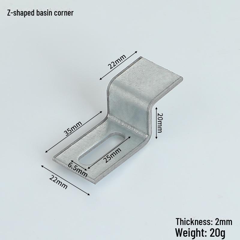 

Белый окрашенный регулируемый угловой подвесной кронштейн для установки шкафа в ванной комнате
