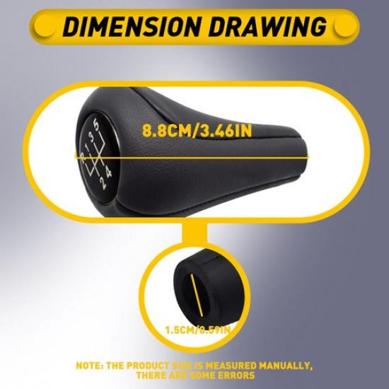 5 Gear Speed Shifter Knob Stick Handle for BMW 1 3 5 6 7 X1 Z4 M3