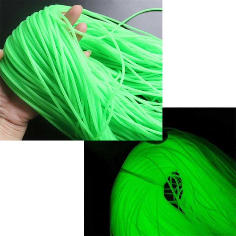 0.8/1/1.2/1.5/1.8/2mm Silicone Glow Pipe Tube Fishing Rig Hook Line Sleeves Fishing Tackle Tool Rig Tubing Line Sleeve