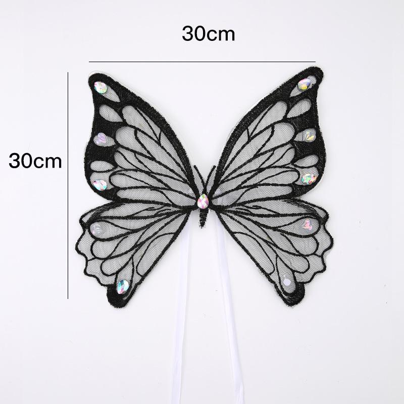 Luminous Butterfly Embroidery: Valentine's Cake Decoration & Fairy Figurine Gift