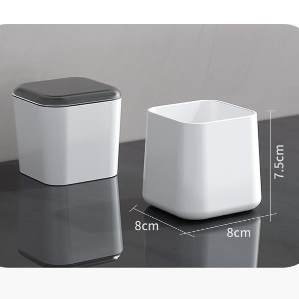 Bathroom Toothbrush Holder and Mouthwash Cup Set with Drainage and Ventilation Holes