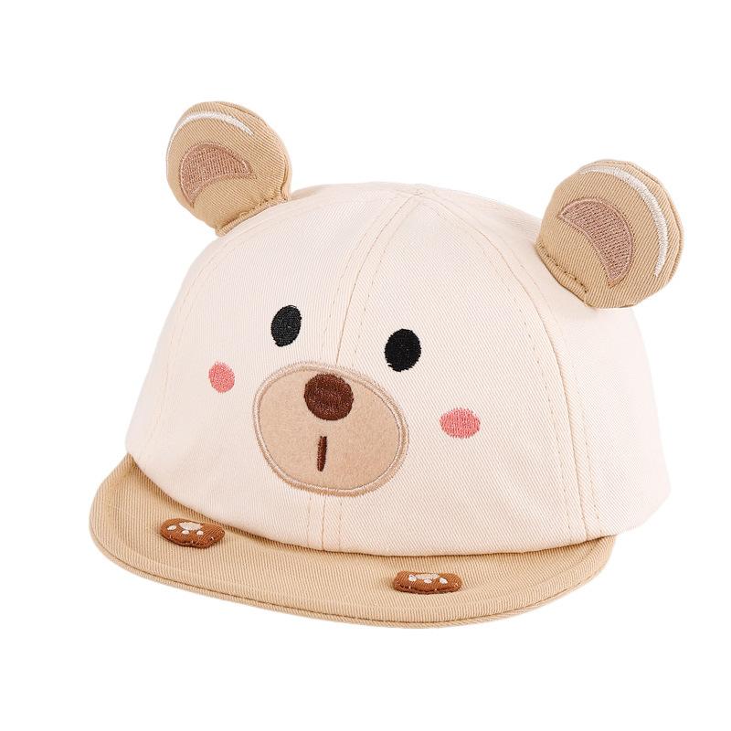 Cute Baby Boy Baseball Cap Spring Autumn Sun Hat for Infants Soft Breathable Visor for Small Months Summer UV Protection