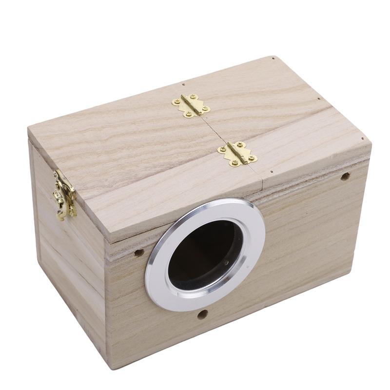 Hochwertige Holzvogelkäfig Nistkasten Zucht Brut Ausbrüten Nest für Wellensittich Wellensittiche Kanarienvogel Finken Liebesvogel Papagei Vogelhaus