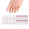 Glitter Nail Stickers Gel Nail Wraps for Toes Easy No Bake Designs with Glitter and Metallic Accents Nail File