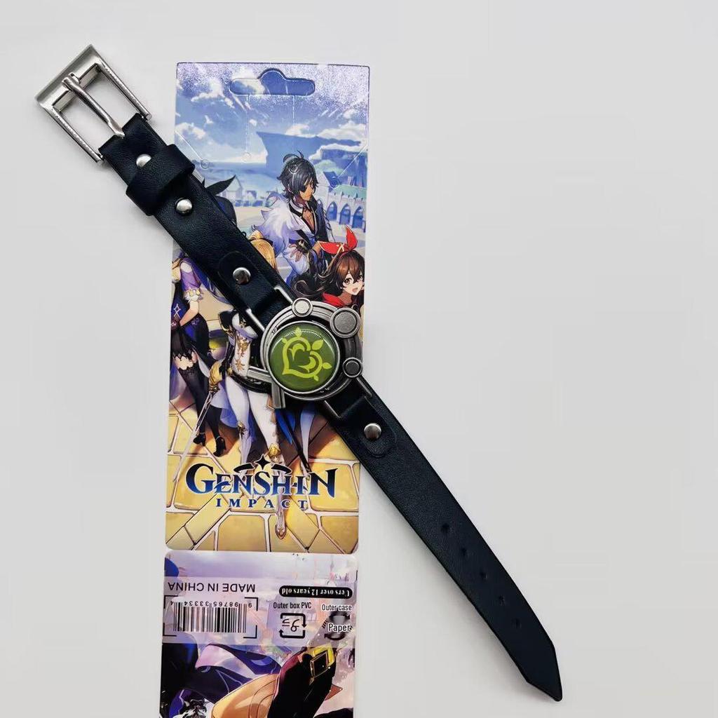 Anime Mix Faux Leather Bracelet: Attack on Titan, Naruto, Jujutsu Kaisen, Demon Slayer, Fairy Tail, Death Note.