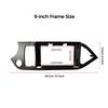 9INCH  Car Multimedia Radio Frame For KIA Picanto Morning 2011 2012-2016 2017 LHD Fascia Panel Dashboard Mounting Bracket 2Din