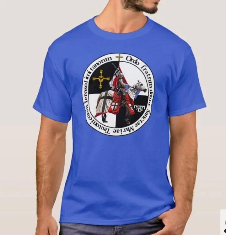 Bursting Knight with The Insignia Teutonicus Order TShirt Summer Cotton Short Sleeve ONeck Unisexs T Shirt New S3XL