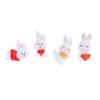 4/6Pcs/Set Cute Cartoon Auspicious Rabbit Micro Landscape Resin Crafts Diy Landscaping Decoration Home Gardening Accessories