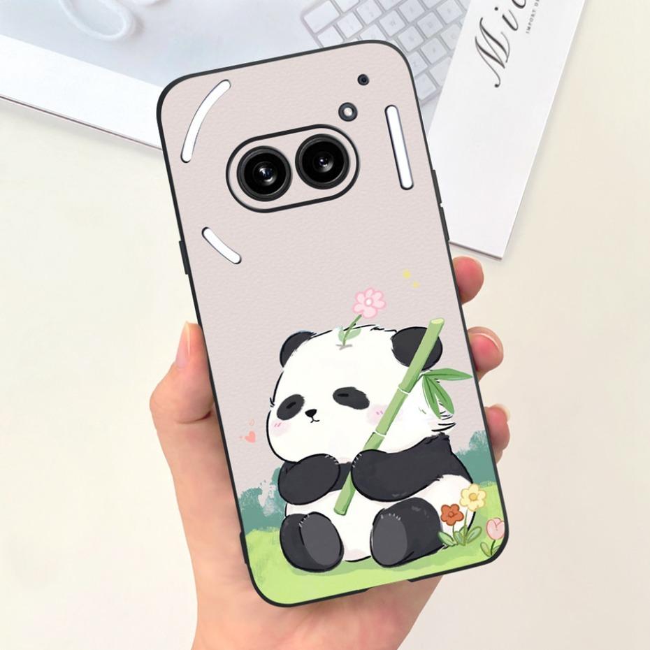 Für Nichts Telefon (2a) (2) Schwarze Silikon-Schutzhülle Für Nothing Phone2 Phone 2a Niedliche Cartoon-Weichschalen