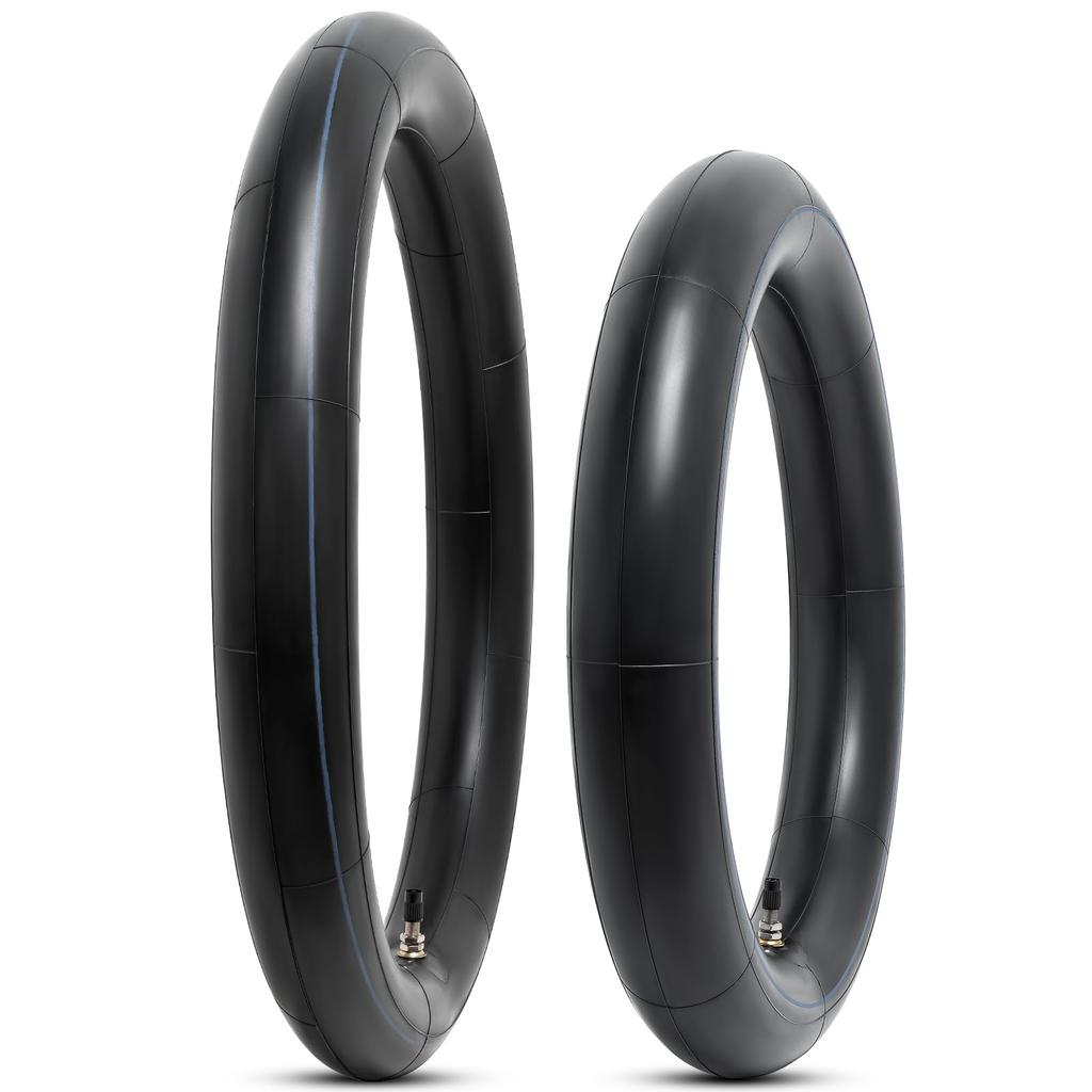 PaoWin Tubes Tubes with TR4 Motorcycle Motorcycle Tire Motorcycle Tire Moped Tubes Two-Pack 2.50-17 Heavy-Duty (1x) + 3.00-14 Heavy-Duty (1x),
