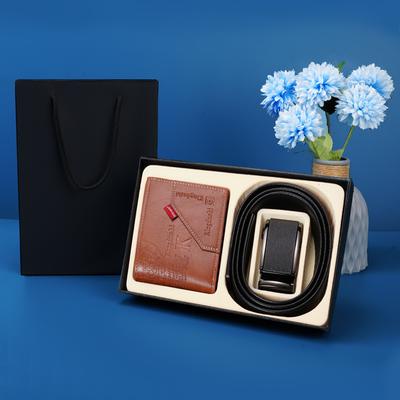 Herren Zufallsgeschenk Gürtel Geldbörse Geschenkbox Automatikschließe Hosen Gürtel Geldbörsen Set Geschenk Geschenk