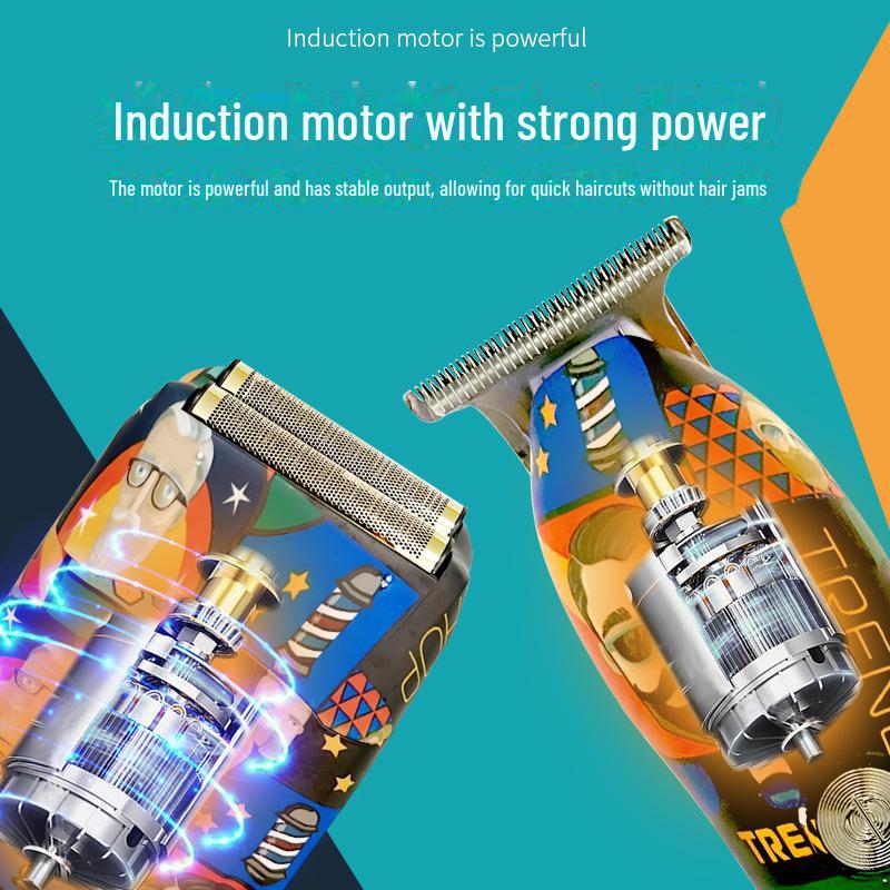 Graffiti 2-Piece Hair Clipper & Razor Set for Styling and Grooming