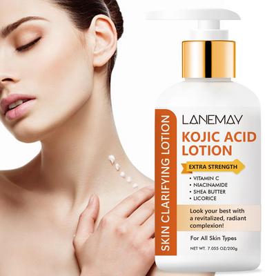 Kojic Acid Lotion With Vitamin C - Deeply Moisturizes and Improve Skin Tone and Promotes a Radiant Complexion - Fast-Absorbing and Non,200g