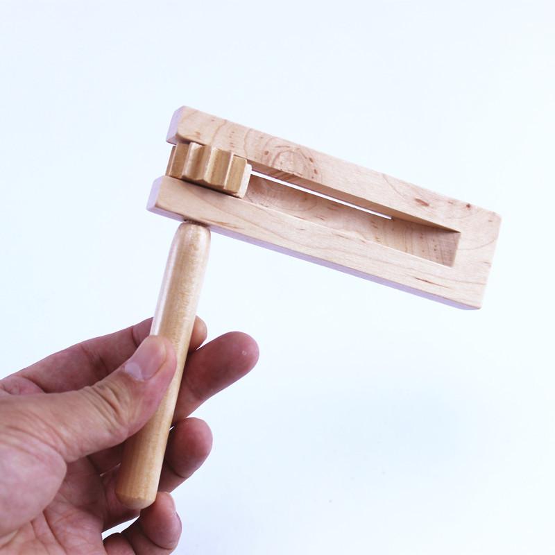 Handheld Soundboard Kids Musical Wooden Ratchet Noise Maker Musical Instrument Orff Hand Noisemaker Rattle Instrument Toys A1