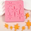 1 Pcs Hexagonal Star Chocolate Silicone Mold, 3D Star Candy Fondant Mold, Suitable for Holiday Party Cake Decoration, Cupcake Toppers, Cookies,