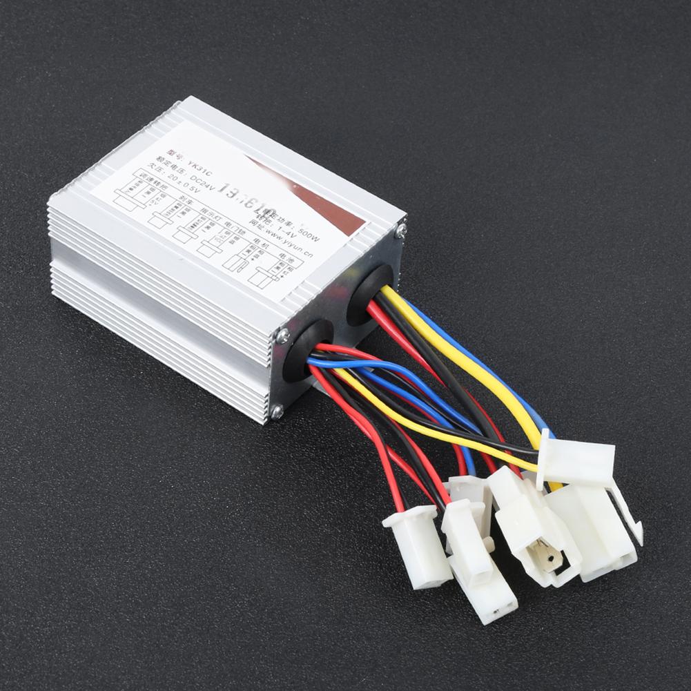 Electric Bike Lithium Battery Power Storage Universal Throttle Grip 24V500W Brush Controller Set