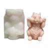 Creative Squirrel Silicone Candle Mold Squirrel Shape Ornament Moulds Silicone Craft Molds Silicone Texture for Crafting