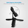 360 Degree Rotating Mobile Phone Mount Tripod Adapter Connect To Monopod Adjustable Smartphone Clip Clamp