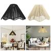 Woven Lampshade Dustproof Ceiling Lantern Cover for Teahouse Cafe Farmhouse