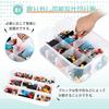 LAMPTOP Toy Storage Box with Lid, 3-Tier Stackable Transparent Plastic Toy Storage Box for Organizing (Green)