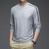 Autumn Thin Long-sleeved T-shirt for Men's Sports and Casual Running Fitness Undershirt for Youth Round Neck T-shirt Base Shirt