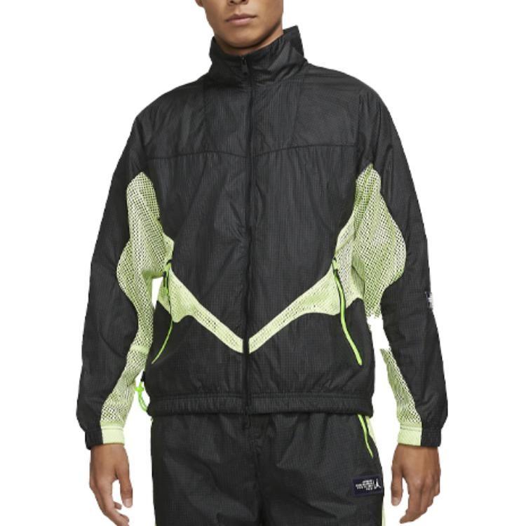 Jordan Jackets Men's Black Stand Collar Moderate Other DA5623-010